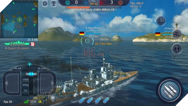 Thiết Giáp Hạm khi vào game