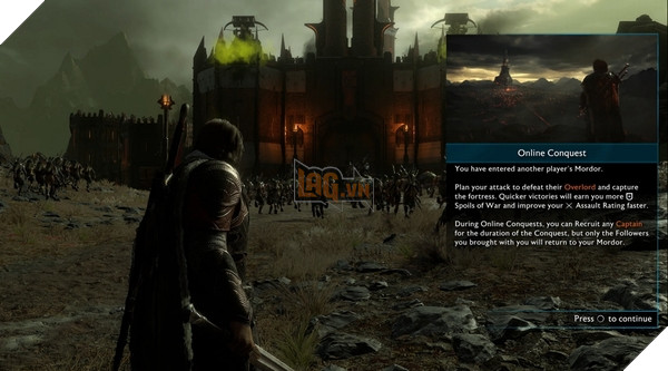 Middle-earth: Shadow of War hé lộ chế độ Conquest cho đấu mạng