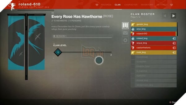 Sự tương tác giữa các thành viên trong Clan của Destiny 2 sẽ rõ nét hơn