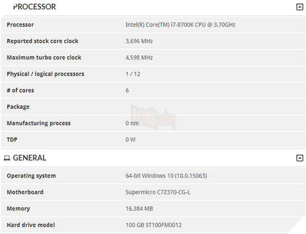 Đong đếm sức mạnh của Intel Coffee Lake i7 8700K qua benchmark mới bị rò rỉ 6