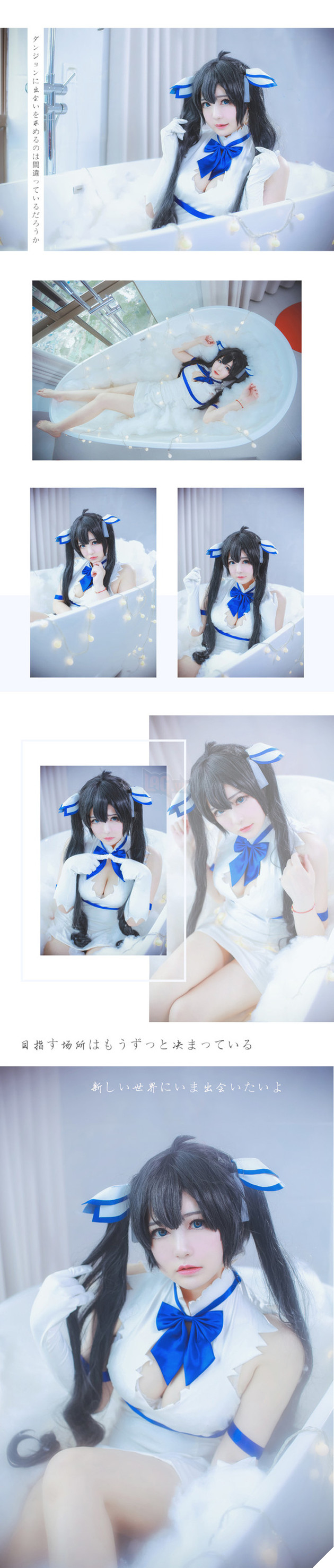 Cosplay Hestia cực dễ thương trong light novel nổi tiếng DanMachi