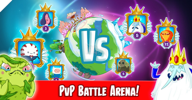 Champions and Challengers Adventure Time - Game hoạt hình nhập vai cực vui nhộn cho Mobile