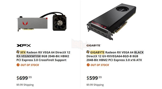 Giá bán đề nghị $499 của AMD RX Vega 64 mông lung như một trò đùa  3