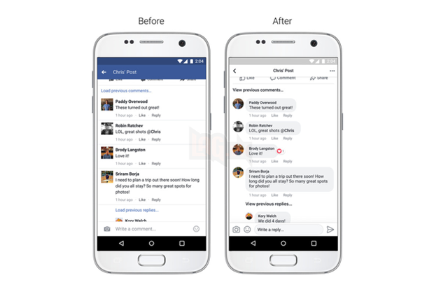 Facebook bắt đầu thay đổi giao diện mới, xanh thành trắng, vuông thành tròn 2