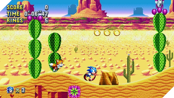 Các màn chơi trong Sonic Mania vừa mới vừa cũ rất đa dạng