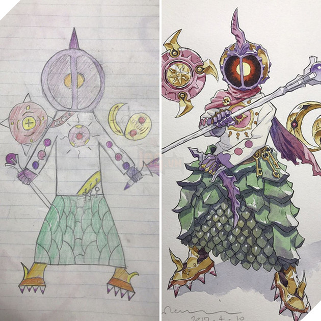  Vui Họa sĩ truyện tranh biến các bức vẽ nguệch ngoạc của con trai thành những nhân vật anime siêu ngầu phần 2  14