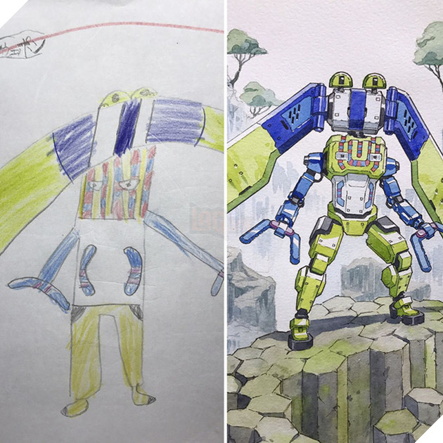  Vui Họa sĩ truyện tranh biến các bức vẽ nguệch ngoạc của con trai thành những nhân vật anime siêu ngầu phần 2  19