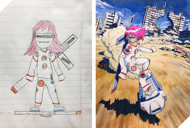 Con vẽ tranh nguệch ngoạc, bố sửa lại từng ly từng tý và kết quả thật bất ngờ - Ảnh 9.