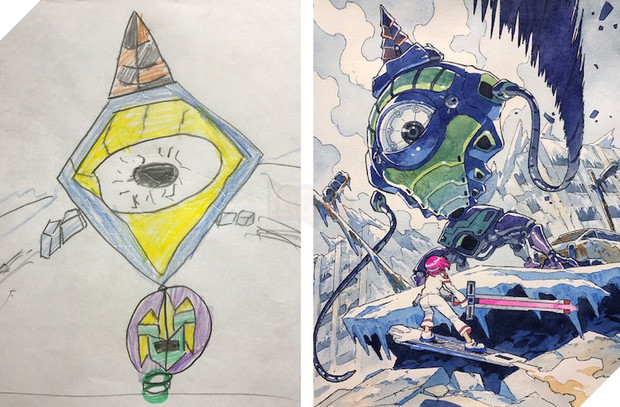 Con vẽ tranh nguệch ngoạc, bố sửa lại từng ly từng tý và kết quả thật bất ngờ - Ảnh 3.