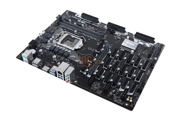 ASUS ra mắt bo mạch chủ chuyên biệt để đào tiền ảo, trang bị tới 19 khe PCIe
