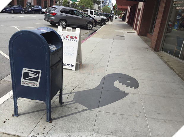 Bộ tranh đường phố được vẽ từ những chiếc bóng - Ảnh 11.