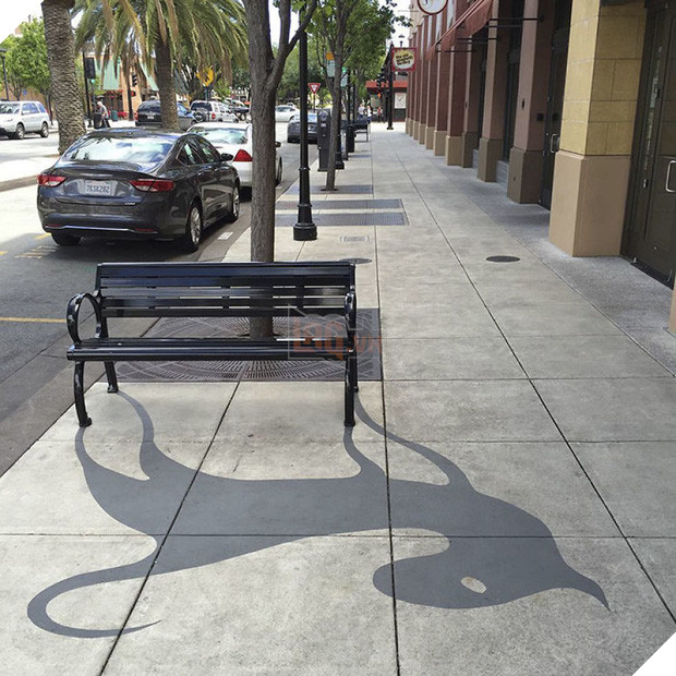 Bộ tranh đường phố được vẽ từ những chiếc bóng - Ảnh 9.