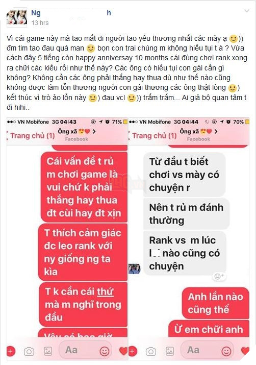 Đắng cay một cuộc tình: Chỉ vì chơi game với nhau thua mà đường ai nấy đi