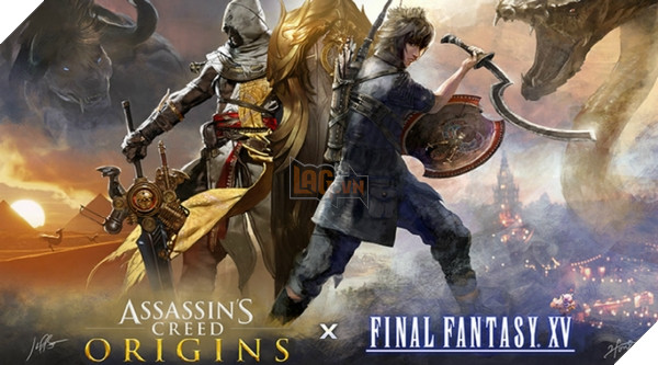 Bức ảnh đặc biệt kết hợp hai nhân vật chính Bayek và Noctis