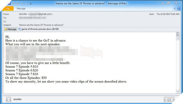Hacker dùng các tập chưa chiếu của Game of Thrones làm mồi câu lừa người dùng tải phần mềm độc hại