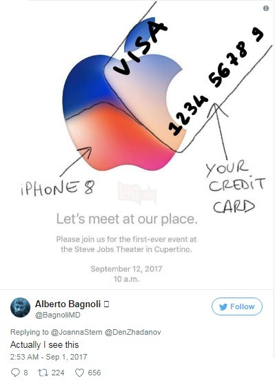  Funny Bí mật ẩn giấu của iPhone 8 trong lời mời tham dự sự kiện của Apple 3