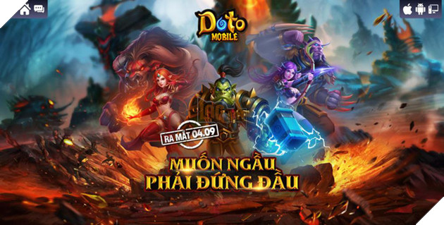 Doto Mobile cho tải game ấn định ra mắt vào lúc 15h00 ngày 04/09