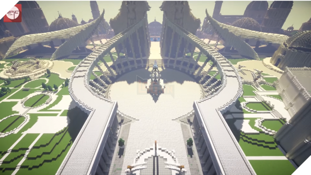 Photo of LMHT: Game thủ phác họa cả thành phố Demacia trong Minecraft, chi tiết đến từng viên gạch