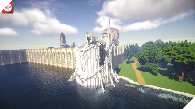 LMHT: Game thủ phác họa cả thành phố Demacia trong Minecraft, chi tiết đến từng viên gạch 2