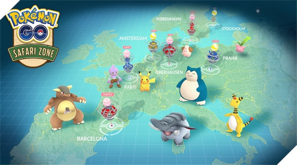 Sự kiện Pokemon GO Safari Zone từng bị trì hoãn hiện đang diễn ra ở châu Âu