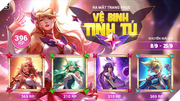 LMHT: Chính thức mở bán nhóm trang phục Vệ Binh Tinh Tú cùng chế độ Xâm Lăng 2