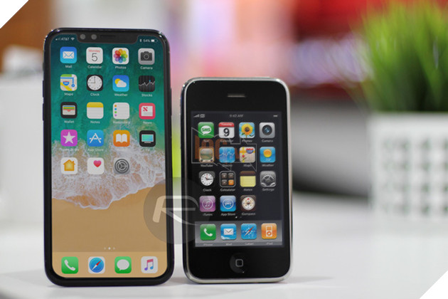 
iPhone X Black với iPhone 3G/3Gs
