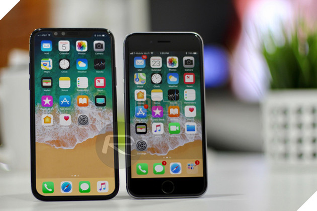 
iPhone X Black với iPhone 6/6s/7
