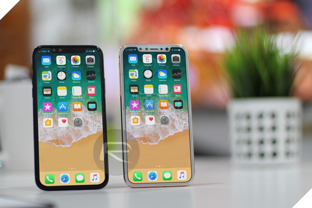 
iPhone X Black với iPhone X Blush Gold
