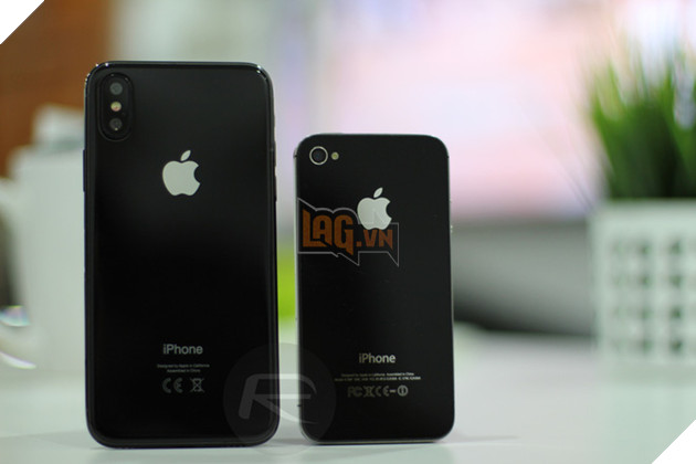 
iPhone X Black với iPhone 4/4s
