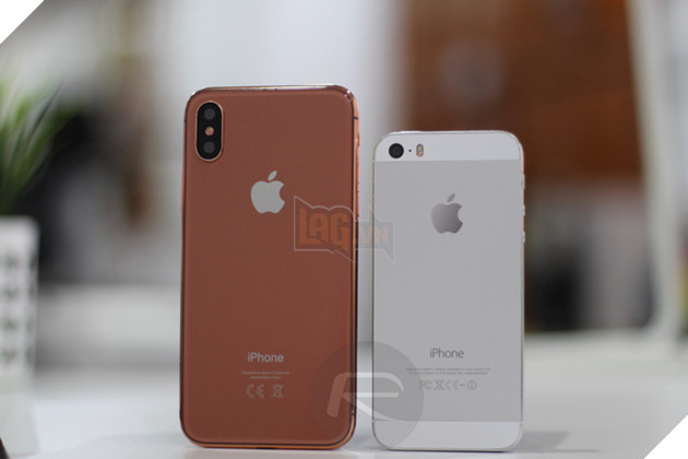 
iPhone X Blush Gold với iPhone 5/5s/SE
