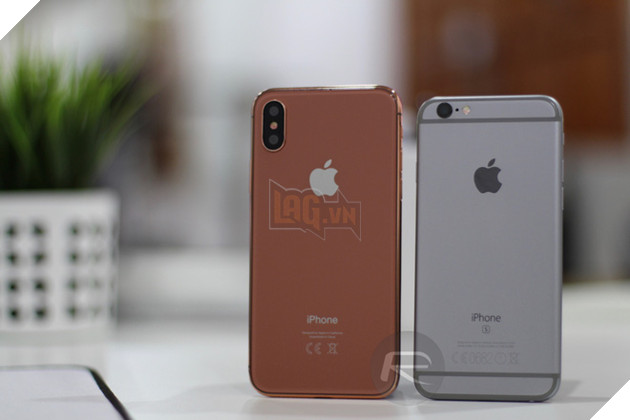 
iPhone X Blush Gold với iPhone 6/6s/7
