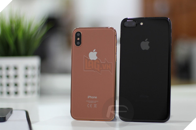 
iPhone X Blush Gold với iPhone 6/6s/7 Plus
