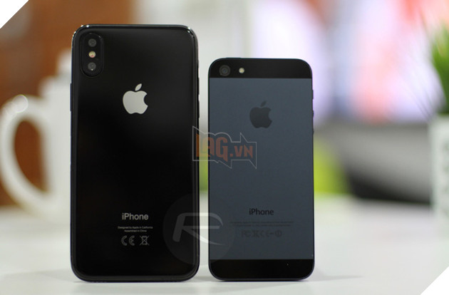 
iPhone X Black với iPhone 5/5s/SE
