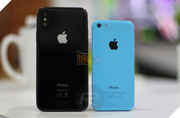 
iPhone X Black với iPhone 5c
