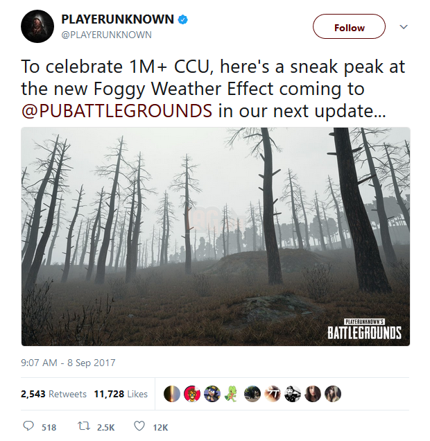 Battlegrounds chạm ngưỡng 1 triệu người chơi cùng lúc, cha đẻ game hoan hỉ công bố "sẽ không tăng giá game đâu"!