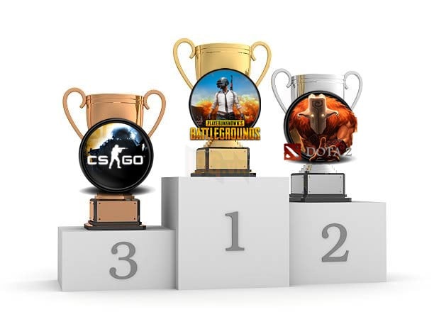 Battlegrounds chính thức soán ngôi của DOTA 2 trên Steam