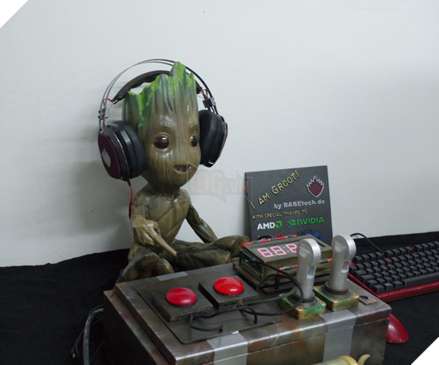 Nhìn chú bé Groot cực xinh này, chẳng ai dám tin bên trong là cỗ máy tính chơi được mọi game trên đời