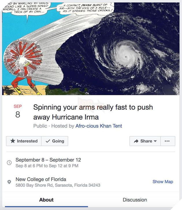 Sự kiện quay tay để tạo gió chặn bão.