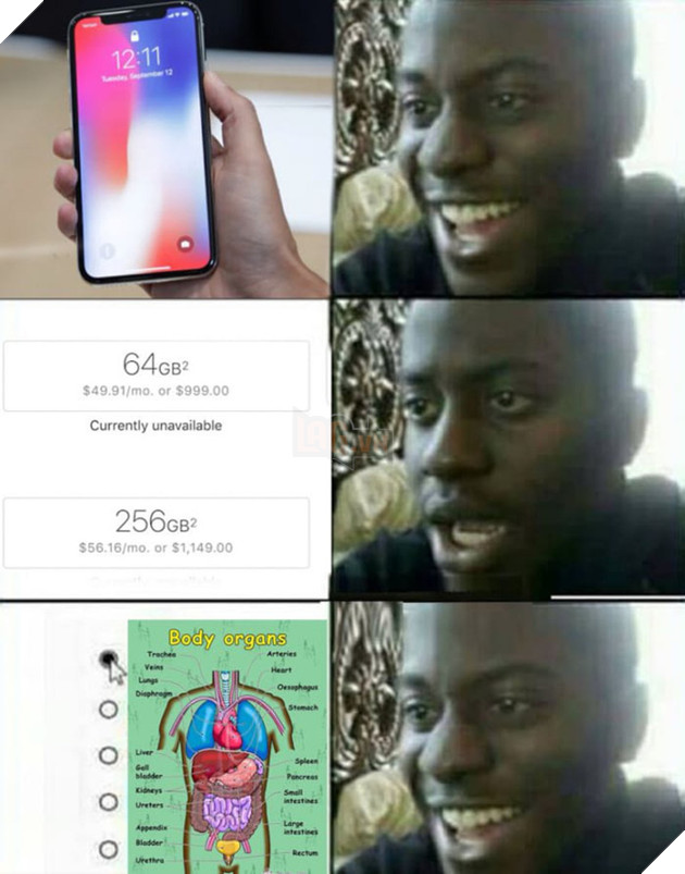 
Thiết kế của iPhone 8 thật đẹp. Nhưng mức giá thật không tưởng. Không sao, chúng ta có thể thanh toán bằng nội tạng.
