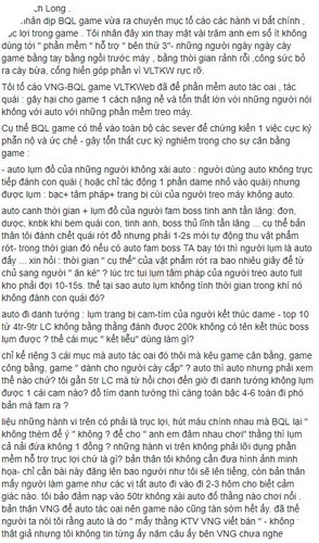 VLTK Web: Hết Auto đánh quái lại đến Auto ks đồ hành hạ game thủ 4