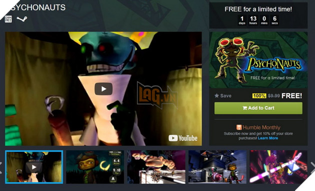 Nhận game Psychonauts hoàn toàn miễn phí ngay hôm nay cùng Humble Bundle  2