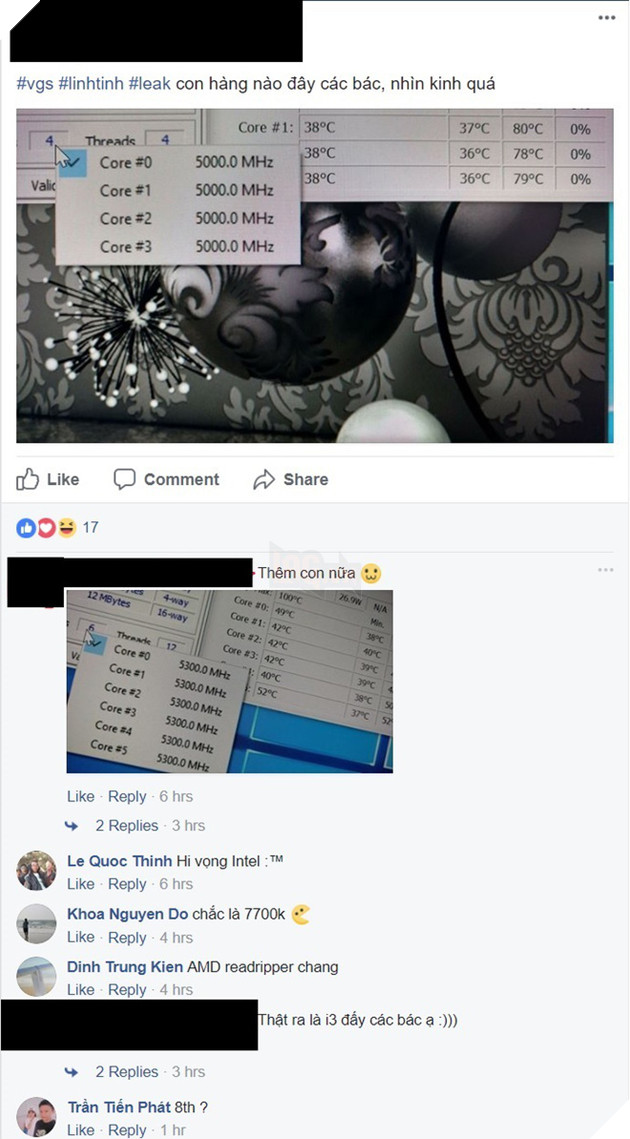 Lộ ảnh xung nhịp CPU Coffee Lake sắp công bố đầu tháng 10, chip i3 mạnh hơn i5 Kaby, i7 cho Ryzen 7 hít khói 2