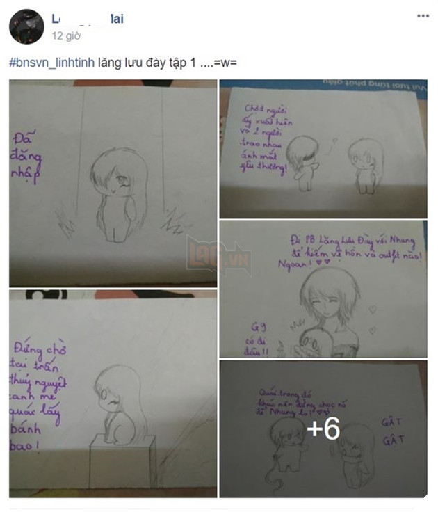 Bá đạo cô nàng game thủ mê Blade and Soul đến độ vẽ hẳn bộ truyện tranh siêu dễ thương