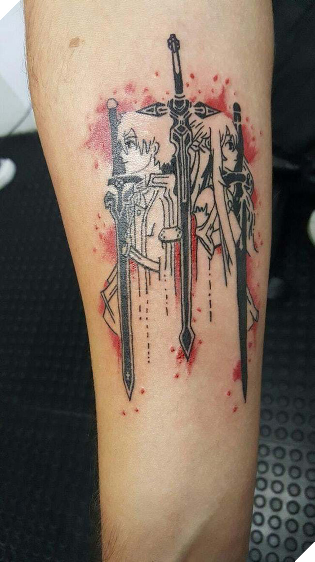 
Cặp đôi “tiên đồng ngọc nữ” Asuna và Kirito trong Swort Art Online.
