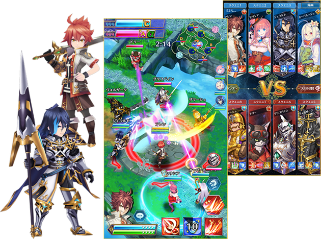 Battle of Blades - JRPG theo phong cách MOBA "màn hình dọc" từ Square Enix