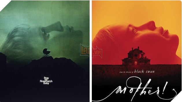 Một poster thể hiện sự tương đồng giữa “Mother!” và “Rosemary’s Baby”.