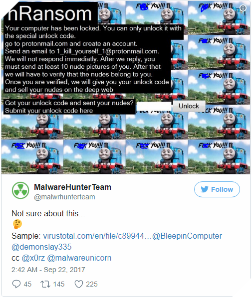 Nếu dính loại Ransomware này, bạn sẽ phải gửi ảnh "nude" cho hacker thay vì Bitcoin