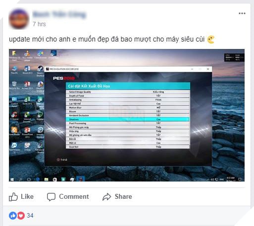 PES 2018 quá nặng, game thủ Việt nháo nhào tìm cách hạ cấu hình, thậm chí... xóa hết cả khán giả để chơi game cho mượt