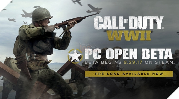 Call of Duty: WWII - Bắt đầu cho tải trước bản Open Beta