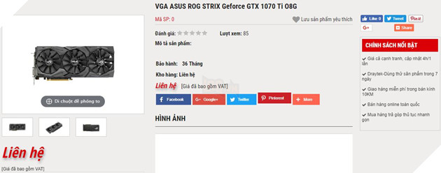 26 tháng 10 mới ra mắt nhưng đã có cửa hàng nhận đặt GTX 1070 Ti ngay tại Việt Nam 2